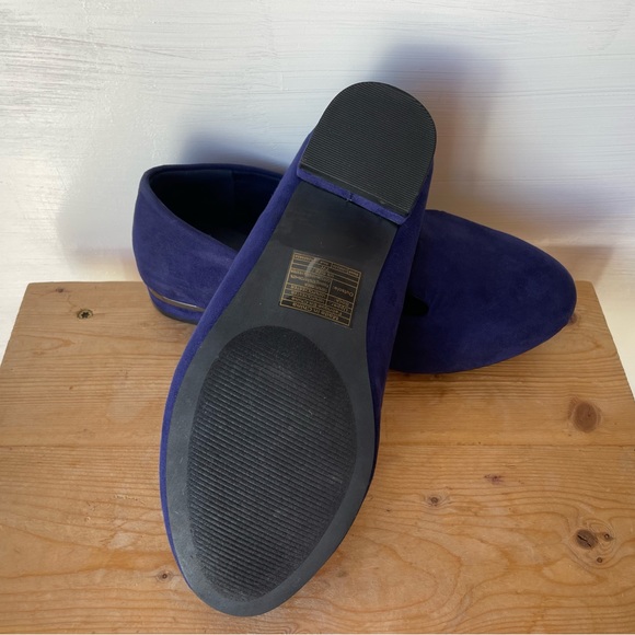 Torrid Faux Suede Navy Micro Heel Loafers Size: 7W - Picture 7 of 7
